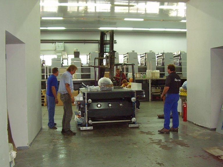 31st August 2006 the new KBA machine instaled