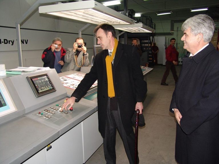 3rd March 2006 the second revue colour rotation KOMORI S38 was put into operation