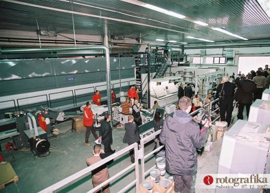 7th December 2007 the 32-page rotation press was ceremonially put into operation