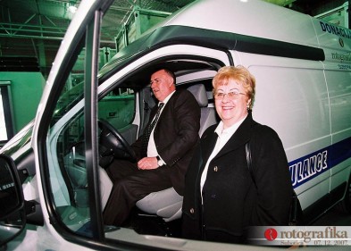 07.12.2007 spendete Rotografika an das Krankenhaus in Subotica ein neues Krankenwagen